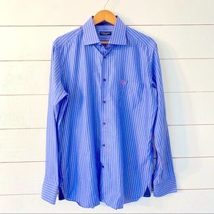 Miltiadis Boca Raton Dress Shirt | Blue | XL